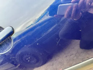 VW Polo 9N 9N3 Tür hinten rechts 4/5-Türer blau LB5N - ohne Anbauteile - Bild 2