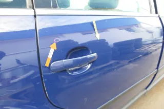 VW Passat 3B 3BG 3B6 Kombi Avant Tür hinten rechts mit Scheibe blau LA5E - Bild 5