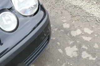 VW Polo 9N Stoßstange Frontstoßstange vorne schwarz LC9Z - Bild 5