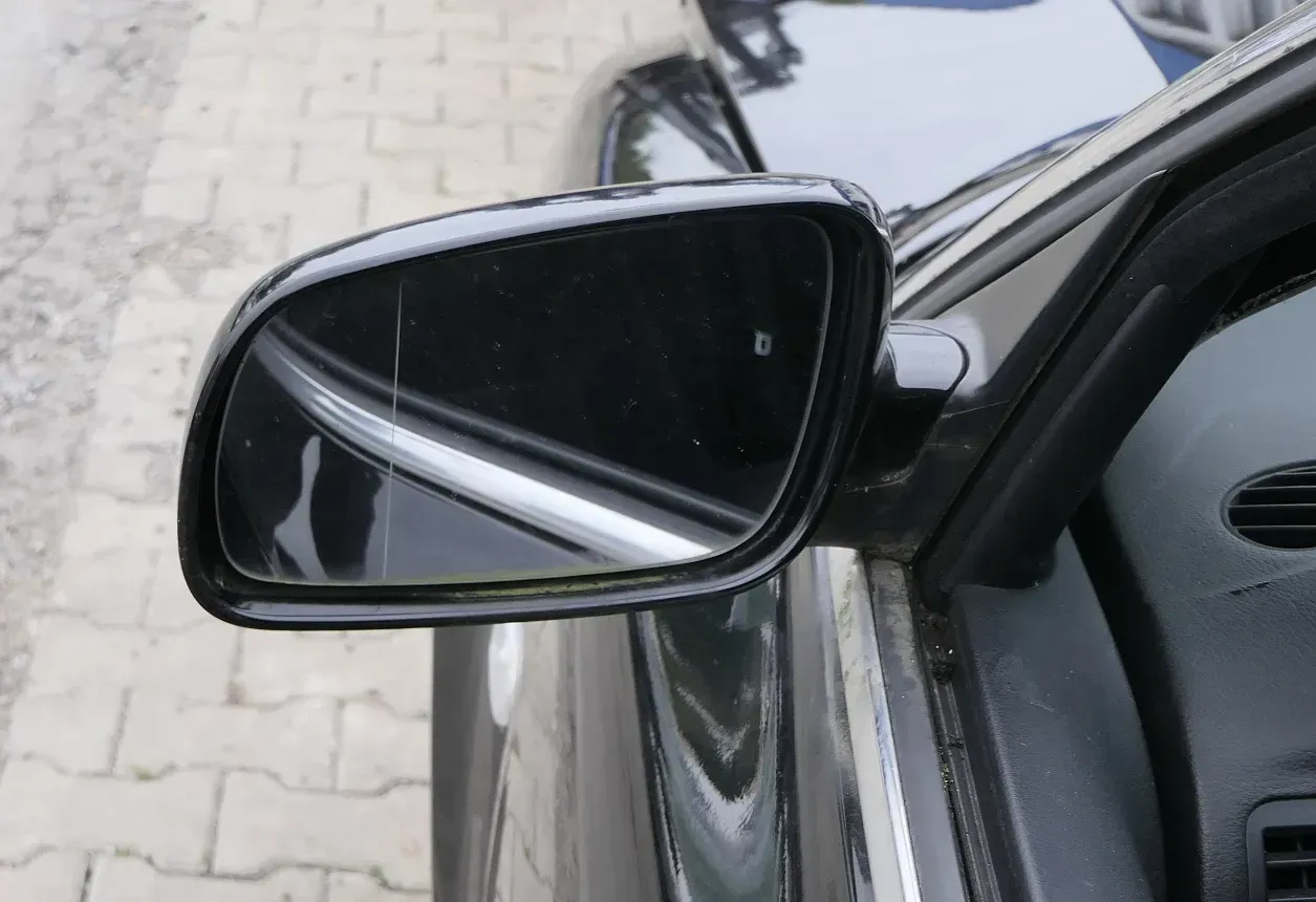 VW Passat 3B 3BG elektrischer Spiegel Außenspiegel links Glas schwarz L041 - Bild 1