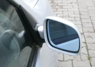 Golf 4 Bora elektrischer Spiegel vorne rechts Außenspiegel grau silber LB7Z Glas - Bild 3
