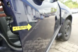 Skod Fabia 6Y Kombi Limousine Tür vorne rechts Beifahrertür blau LF5U ohne Anbau - Bild 4