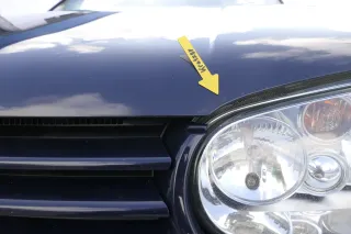 VW Golf 4 Motorhaube Haube Klappe vorne blau LA5G - Bild 7