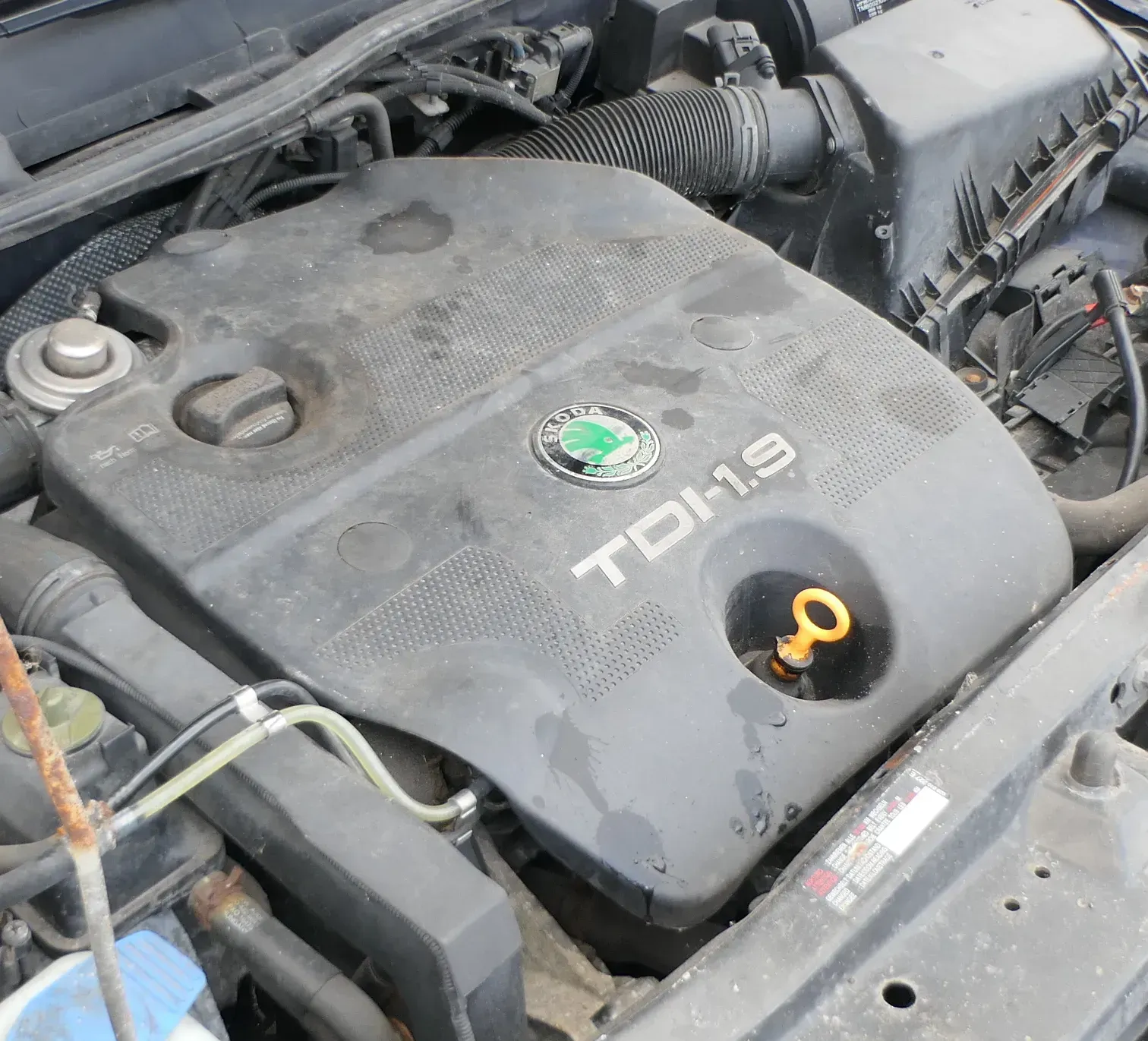 Skoda Octavia 1U Motorabdeckung Abdeckung Motor Blende 1.9 TDI AHF AGR ALH - Bild 1
