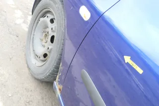 Seat Ibiza 6L Tür Fahrertür 2/3-Türer vorne links blau LS5S - Bild 7