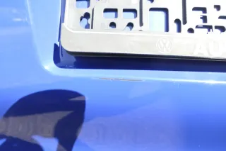 VW Polo 6N2 Stoßstange hinten Heckstoßstange Stoßfänger blau LA5C surf - Bild 4