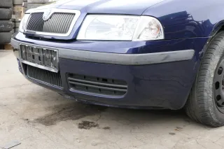 Skoda Octavia 1U Stoßstange vorne Frontstoßstange blau LF5U tiefseebla abBj.2001 - Bild 4