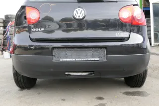 VW Golf 5 1K Limousine Stoßstange hinten Heckstoßstange schwarz LC9Z AHK auschni - Bild 1