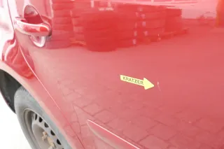 VW Touran 1T 1T3 Tür hinten rechts rot braun LA3W mit Scheibe Fahrerseite - Bild 5