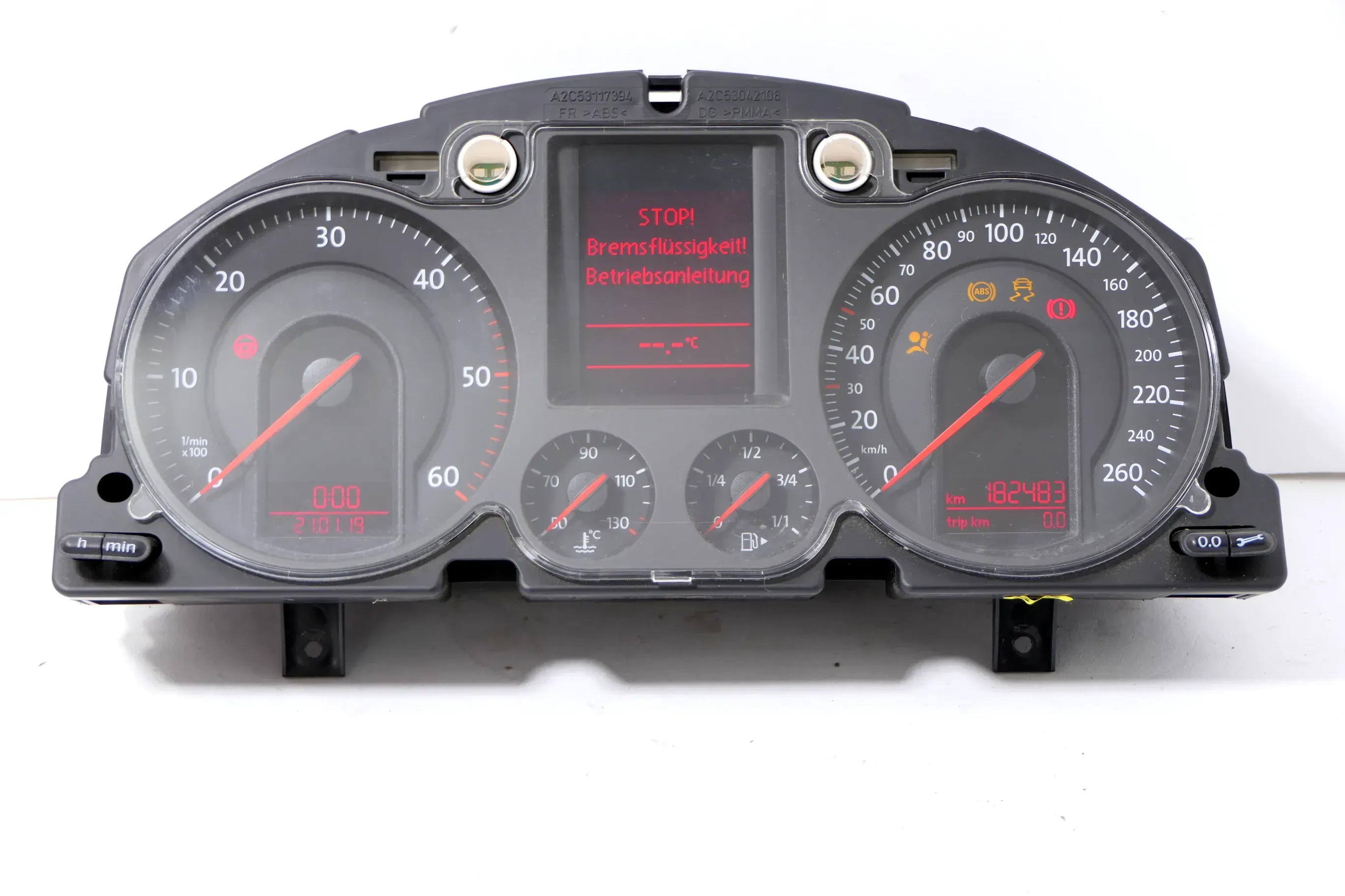 VW Passat 3C Tacho Tachometer 182.00km 3C0920871E Diesel TDI Kombiinstrument - Bild 1