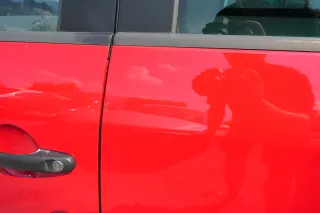 VW Touran 1T 1T3 Tür hinten links rot LY3D tornadorot mit Scheibe - Bild 2