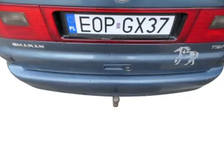 VW Sharan Alhambra 7M Stoßstange hinten Heckstoßstange blau LC5W Facelift PDC - Bild 13