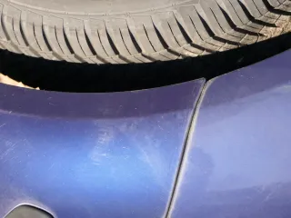 VW Polo 9N 9N3 Stoßstange Heckstoßstange hinten blau LB5N - Bild 8