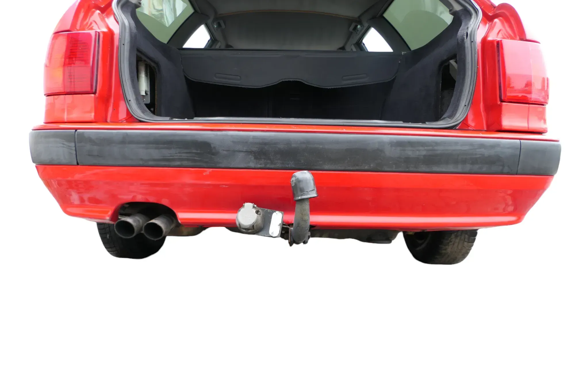 Audi 80 8C Kombi Avant Stoßstange hinten Spoiler rot LY3H - Bild 1