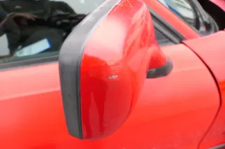 Audi 80 elektrischer elektrisch Spiegel Außenspiegel rechts mit Glas rot LY3H - Bild 4