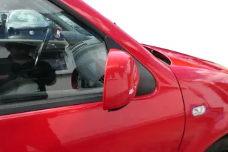 VW Polo 6N2 manueller Spiegel Außenspiegel rechts außen rot LP3G + Glas - Bild 4