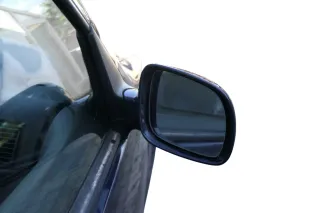 VW Golf 4 Bora elektrischer Spiegel vorne rechts Außenspiegel blau LA5G Glas - Bild 2