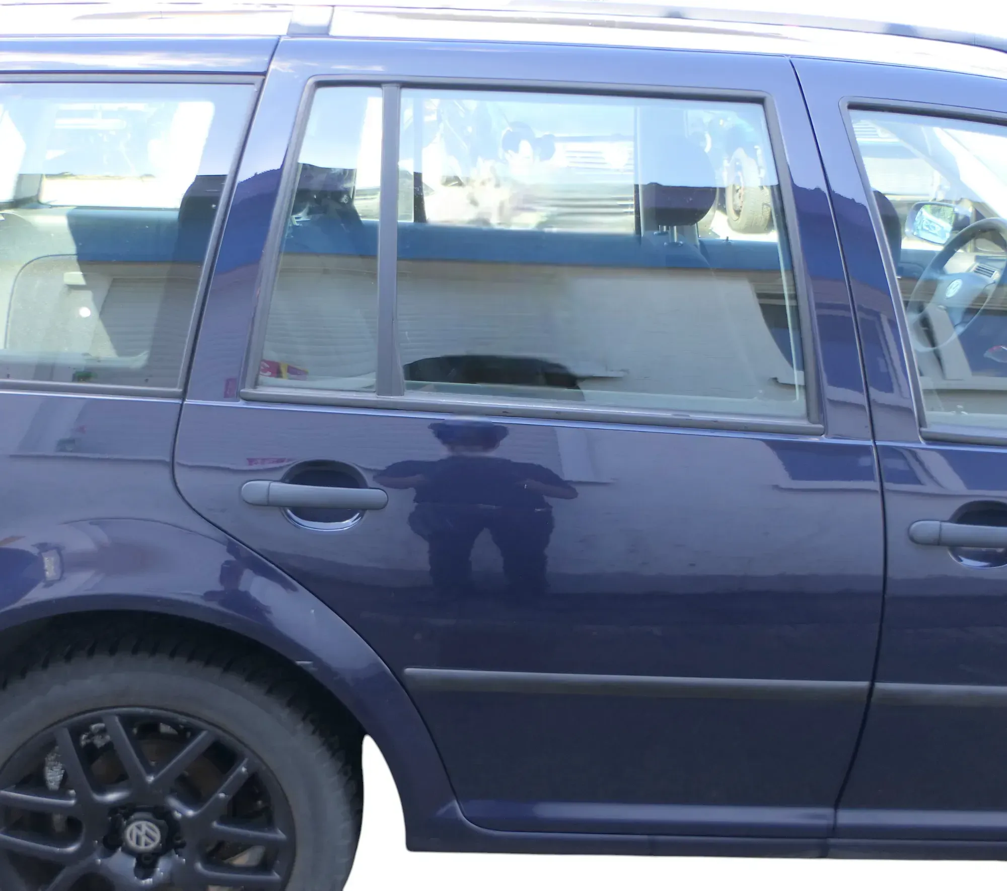 VW Golf 4 Bora Tür hinten rechts nur Kombi / Variant blau LA5G -ohne Anbautei - Bild 1