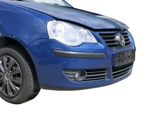 VW Polo 9N3 Stoßstange vorne Frontstoßstange Stoßfänger blau LA5K SWR - Bild 10