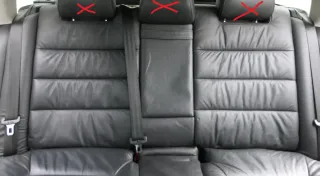 A6 4B Kombi Avant Rückbank Sitz Rücksitz Buffalino schwarz Leder Kindersitz - Bild 1