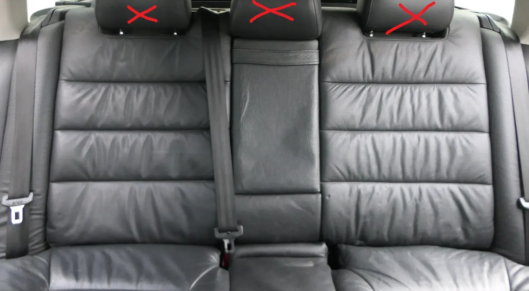 A6 4B Kombi Avant Rückbank Sitz Rücksitz Buffalino schwarz Leder Kindersitz - Bild 1