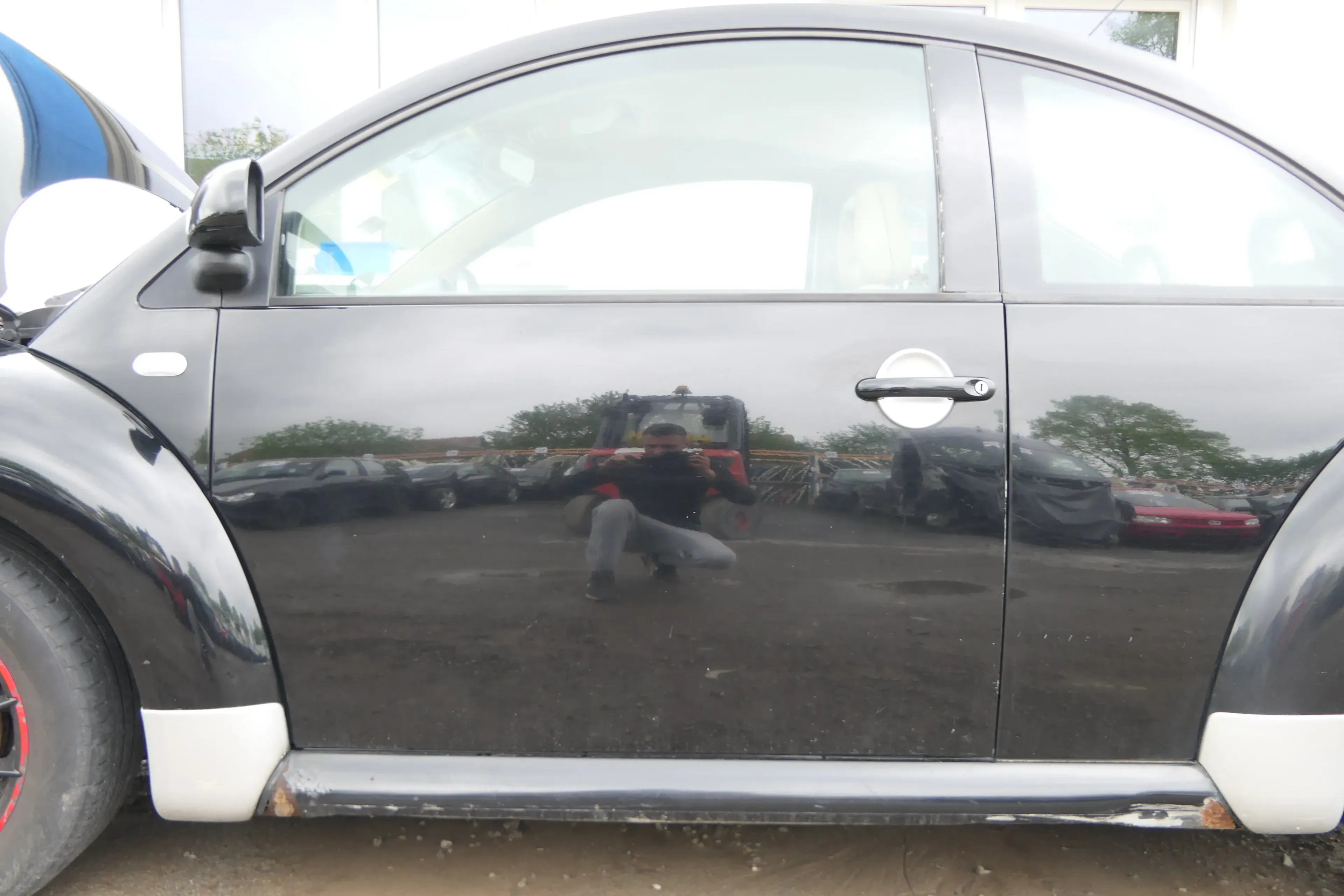 VW New Beetle 1C 9C Tür vorne links Fahrertür schwarz L041 - OHNE Anbauteile - Bild 1