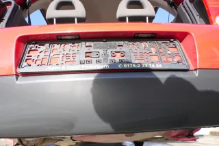 VW Lupo Stoßstange hinten Heckstoßstange Stoßfänger rot LY3D - Bild 4