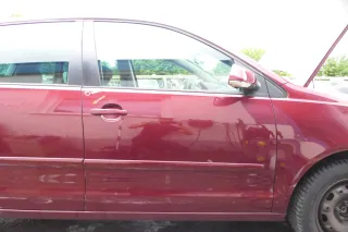 VW Polo 9N 9N3 Tür vorne rechts Beifahrertür 4/5-Türer rot LC3R ohneAnba - Bild 1