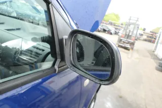 VW Fox 5Z manueller Spiegel Außenspiegel + Glas rechts blau LL5M mechanisch - Bild 2