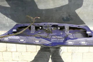 VW Polo 6N Heckklappe Klappe Kofferraumklappe mit Scheibe blau LD5D Klappe chaga - Bild 2