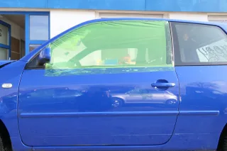 VW Lupo Seat Arosa Tür vorne links Fahrertür blau LW5Z (mechanischer FH) - Bild 3