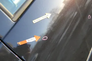 VW Golf 4 Bora Tür hinten links nur Kombi / Variant schwarz LC9Z - Bild 3