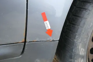 Audi A6 4B Kotflügel vorne rechts grau LY7L s(bis ca.Mitte 2001 passend) MÄNGEL - Bild 7