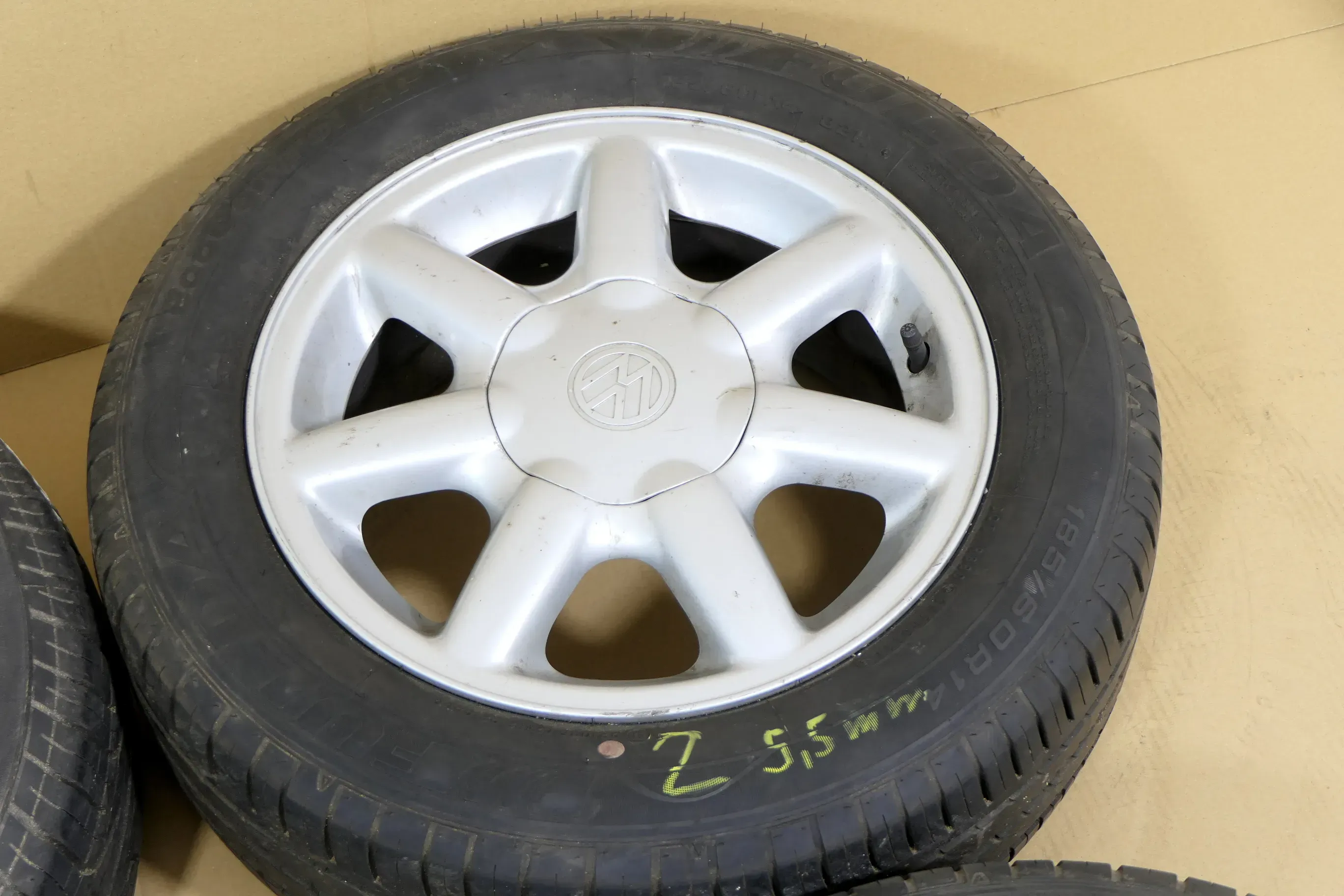 1x Polo Golf 3 Original Alufelge 6jx14 ET45 1H0601025R / S58 Felge 1H0601149K  2 - Bild 1