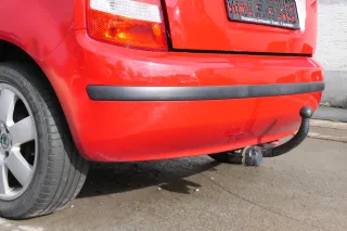 Skoda Fabia 6Y Schrägheck Stoßstange hinten Heckstoßstange rot LF3K - Bild 5