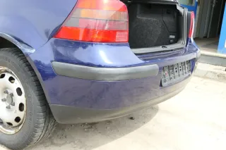 VW Golf 4 Limousine Stoßstange hinten Heckstoßstange Stoßfänger blau LB5N - Bild 3