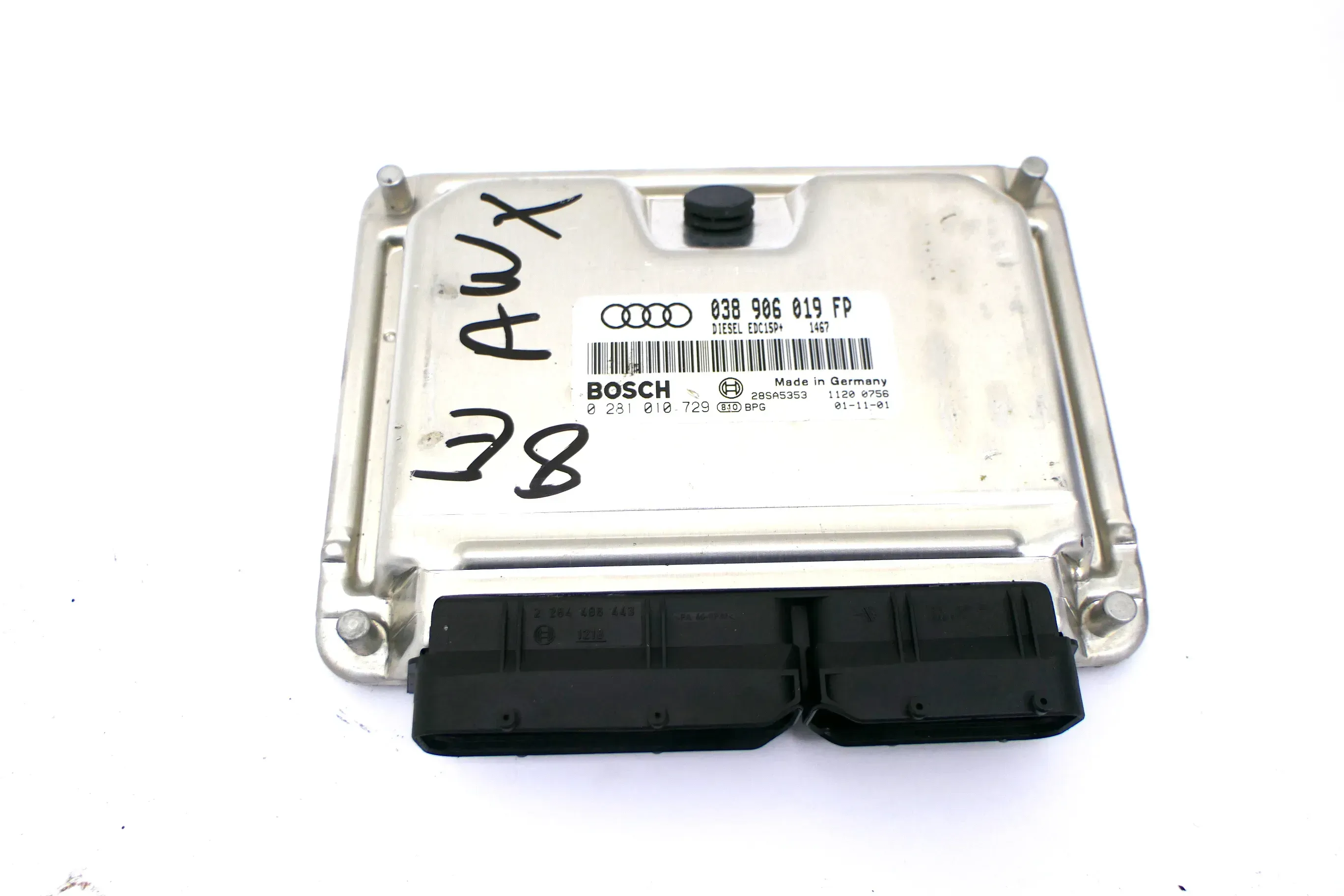 Audi A4 8E B6 Steuergerät Motor Motorsteuergerät 1,9 TDI 96kw AWX 038906019FP - Bild 1