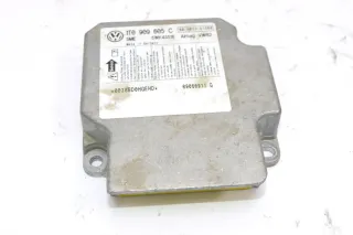 VW Touran Steuergerät Airbag Airbagsteuergerät 1T0909605C 09 H025 S1500 5WK43518 - Bild 1