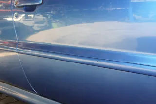VW Polo 6N 6N2 Tür vorne rechts Beifahrertür 2/3-Türer blau LA5M ohne Anbauteile - Bild 3