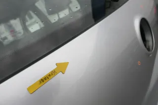 VW Golf 5 V Heckklappe hinten Kofferraumklappe mit Scheibe silber grau LA7W Sil - Bild 4