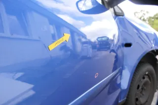 VW Polo 9N 9N3 Tür vorne rechts Beifahrertür 4/5-Türer blau LA5M - ohne Anbautei - Bild 4