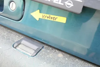 VW Polo 6N Heckklappe Klappe hinten Kofferraumklappe mit Scheibe grün LC6P - Bild 9