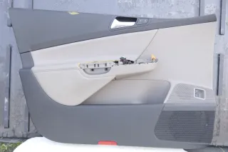 VW Passat 3C Variant 4x Türverkleidung Verkleidung Tür Leder latte macchiato sch - Bild 7