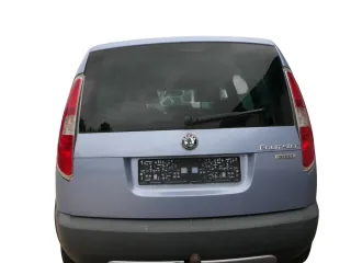 Skoda Roomster 5J Heckklappe hinten Kofferraumklappe mit Scheibe blau LF5Y - Bild 1