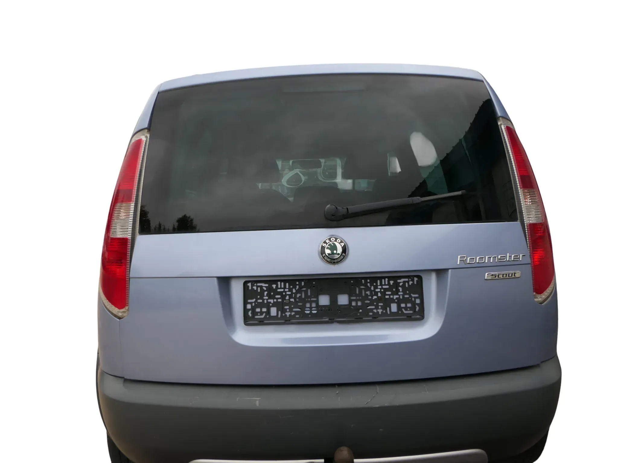 Skoda Roomster 5J Heckklappe hinten Kofferraumklappe mit Scheibe blau LF5Y - Bild 1