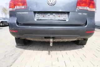VW Touareg 7L Stoßstange hinten Heckstoßstange Stoßfänger grau LD7U Spoiler - Bild 1