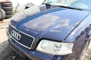 Audi A6 4B Motorhaube Klappe vorn Facelift (ab. Mitte 2002) blau LY5K ohne Grill - Bild 3