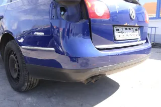 VW Passat 3C Kombi Stoßstange hinten Heckstoßstange Stoßfänger blau LC5E - Bild 4