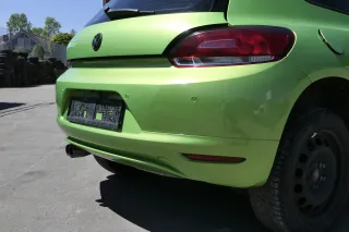 VW Scirocco 3 Stoßstange hinten Heckstoßstange Stoßfänger PDC grün LR6T - Bild 3