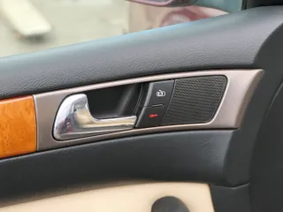 1x A6 4B Türverkleidung Verkleidung Tür vorne links Leder onyx / vanille Bose - Bild 3